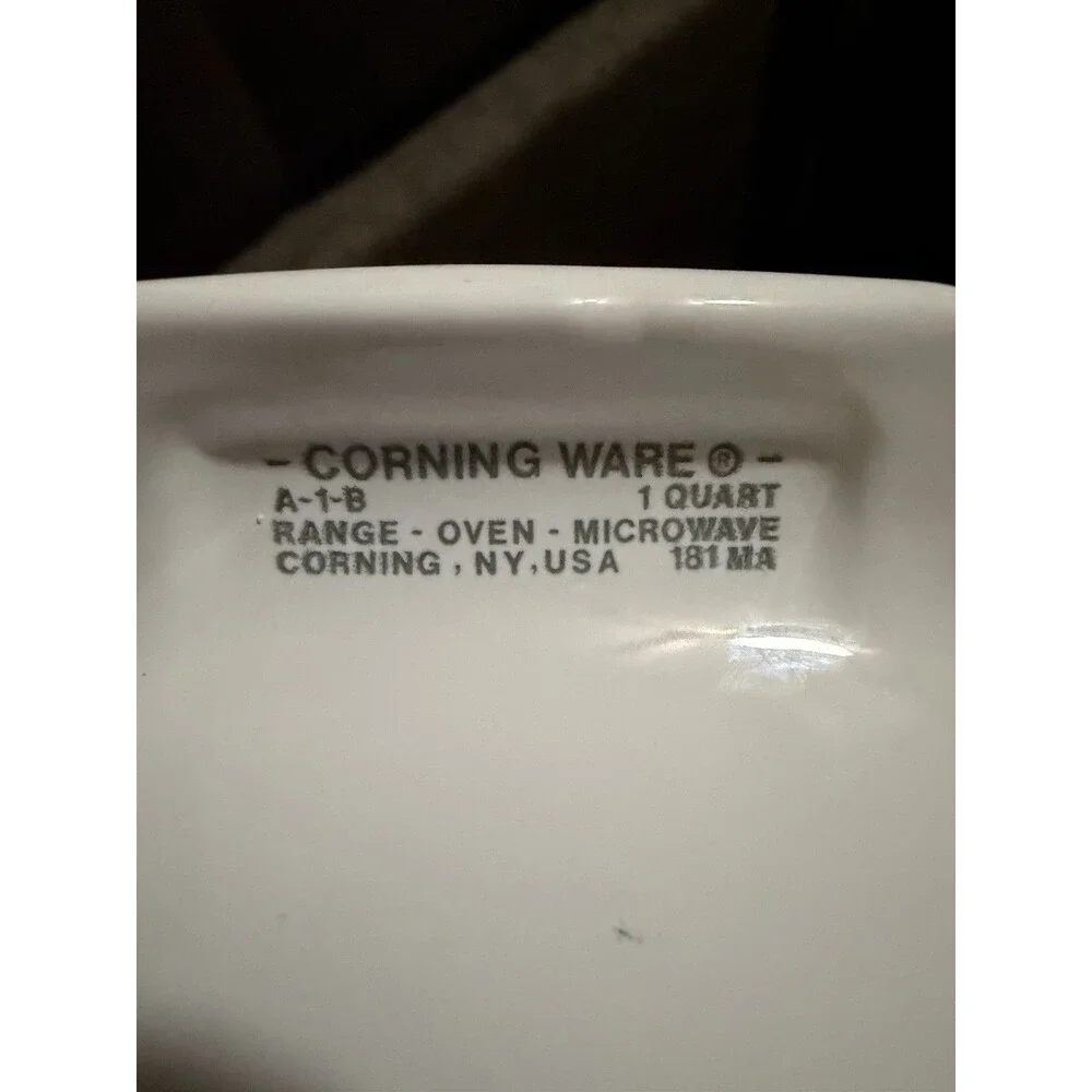 Vintage Corning Ware Spice of Life L’Echalote A-1-B 1 Qt w/ Pyrex Lid